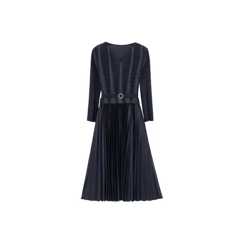 KAIMUSHI Длинное платье с длинными рукавами женское