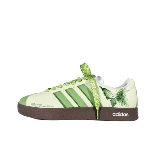 Adidas VL Court 2,0 JIAYUE Зеленый Танцующая бабочка Немецкие армейские кроссовки Унисекс Зеленый