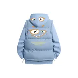 Комплект одежды (Свитшот Sky Blue + Двусторонний синий утолщенный жилет)