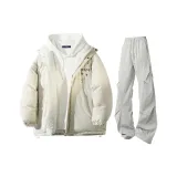 Абрикос + Светло-серые штаны