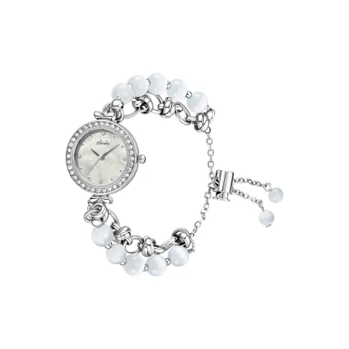 JIFEISHI Кварцевый механизм сплав ремешок женские часы жемчужная раковина цвет циферблат часов