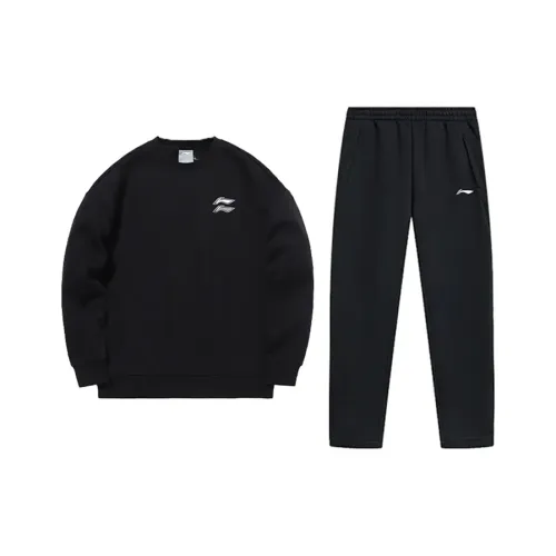 Лайнер Повседневная Спортивная Одежда Унисекс Черный + Черный