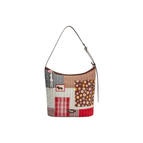 Tagi. Хлопок Сумка на плечо Женская Apple Клетка