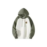 Темно-зеленый и абрикос