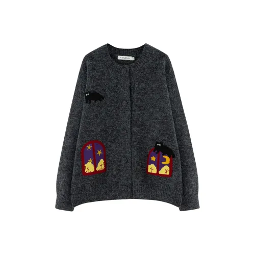 SOON FLOWER Серый Женский Свитер