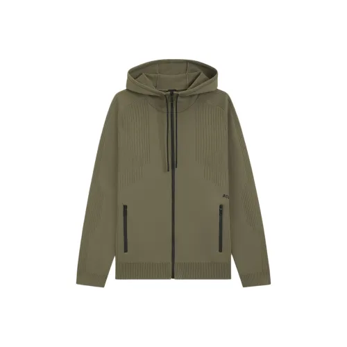 Hugo Boss Оливково-зеленый Мужской Свитшот