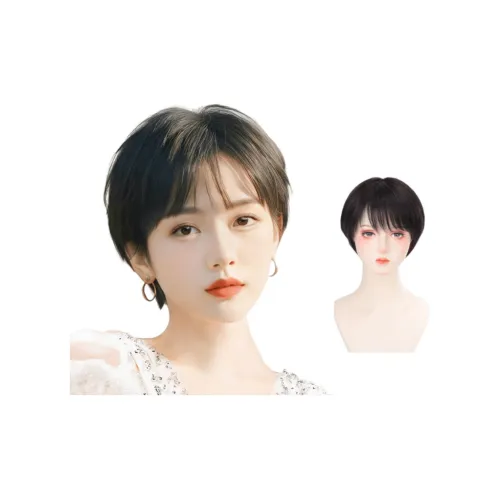 LOUIS FERRE LUIGI Ухо-направленное Отделение Волосы Стиль Парики Полная Покрытие Стиль Короткие Прямые Волосы