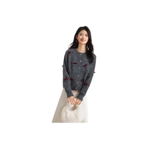 SHANGJING Серый Женский Трикотаж