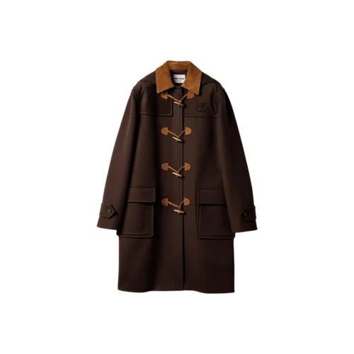 MIU MIU Коричневый Женский Пальто