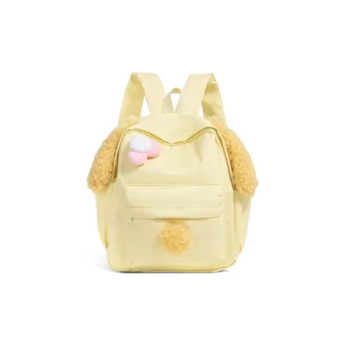 WHERE WHAT WHO Нейлон Рюкзак Стандартный Женский Ярко-желтый