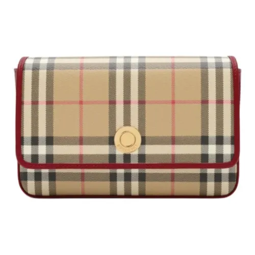 Burberry Полиуретан с Полиэстер и Хлопок Сумка на плечо Женская Архивный бежевый