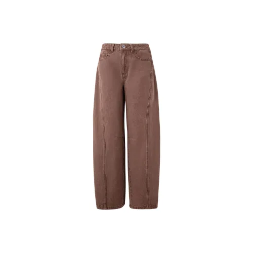 MOOD BERRY Коричневый Женские Джинсы