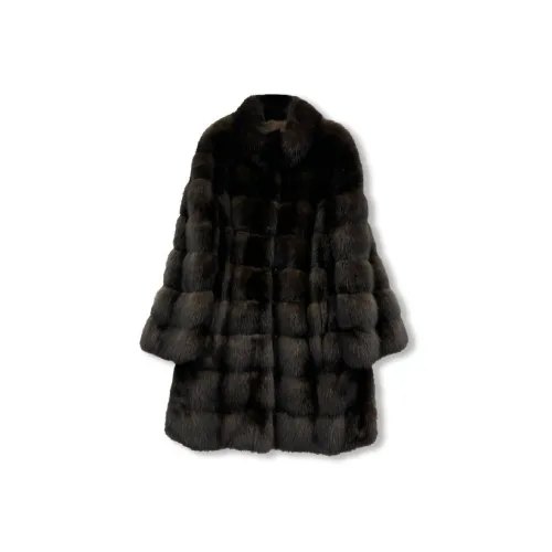 MH Каштановый Женские Меховые изделия