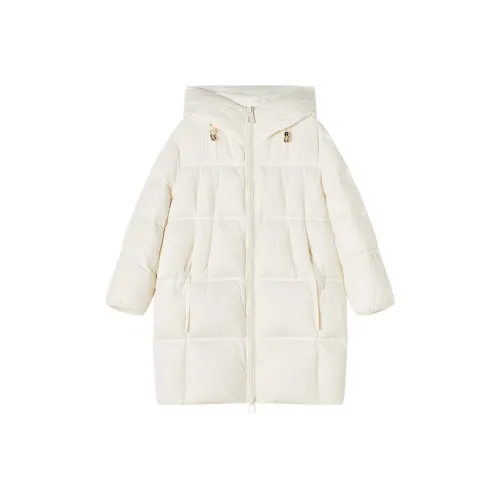 XIANGYING Цапельно-белый Женские Пуховики