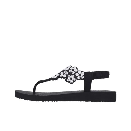 Skechers Meditation One Ремень Сандалии Женские Черный