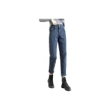 Флисовые штаны из индигового цвета