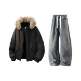 Пальто Twilight Black + Штаны Yellow Mud