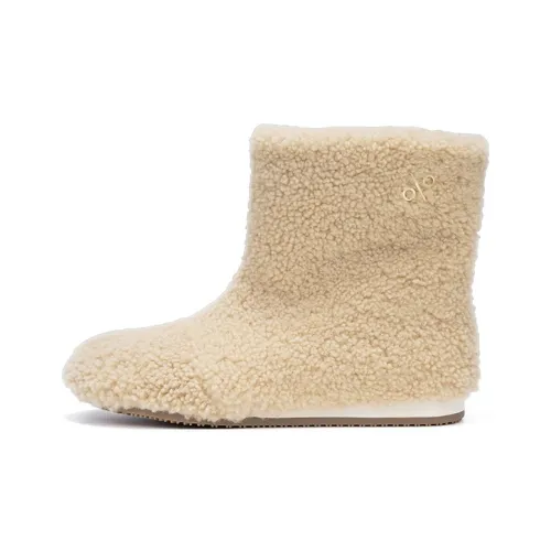 BAIFENHAO Slip-On Пушистые тапочки Женские Бежевые Кашемир