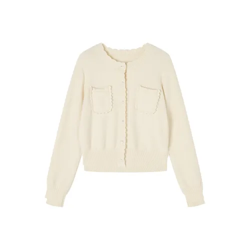 XIANGYING Цапельно-белый Женский Трикотаж