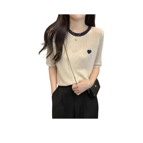 VENICEW Абрикос С подарками V Бренд Наклейка Женские Трикотаж