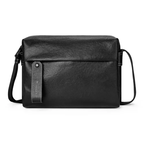 NAVIGARE Сумка через плечо из натуральной коровьей кожи обычная мужская черная