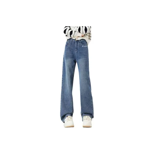 AIMISS Blue Unisex Jeans AIMISS Синий Унисекс Джинсы