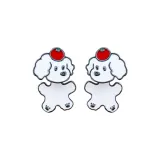 Серьги-гвоздики [Яблоко Тедди]