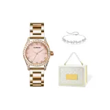 Розовое золото, матовый жемчужный, золотистый циферблат