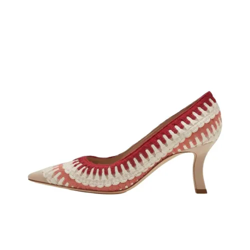 MANOLO BLAHNIK Ombohi Узкий каблук Высокие каблуки 7 см Женские Розовый