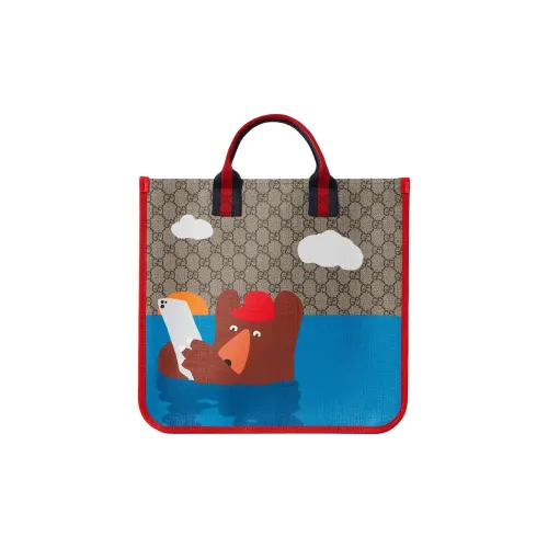GUCCI GG Supreme Логотип Этикетка Сумка Детская Многоцветная