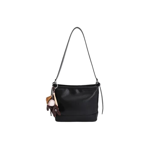 PINK·LAND ПУ (полиуретан) Сумка через плечо Стандартная Женская Черная Кофейная Бургунди Коричневая