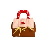 Розовый + Кофейный / Цветовой блок / Сумка для макияжа