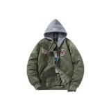 Зеленый [Зимний Утеплённый] С капюшоном Съемный