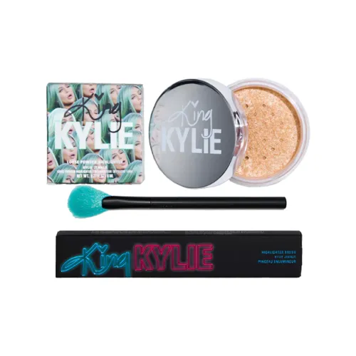 Kylie Cosmetics Светлый Сглаживающий Хайлайтер Кисть для макияжа Пудра Наборы косметики Естественный Блестящий