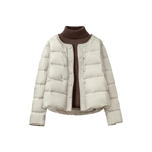 TOUCH Пуховик Женский Cyan Beige