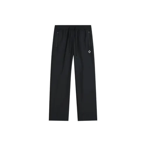RIGORER Pure Black Unisex Casual Pants