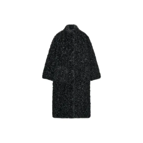 ZARA Collaboration ZW Series Темно-серый Коричневый Женский Пальто