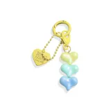 Брелок в форме сердца - жёлтый