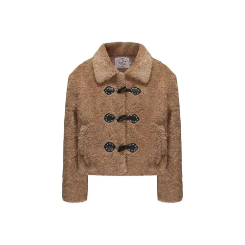 HEYNA Жёлтый Коричневый Женские Пуховики