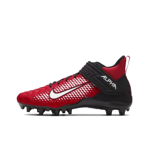 Nike Alpha Menace FG Твердый грунт Дышащие Футбольные бутсы Мужские Красный Черный