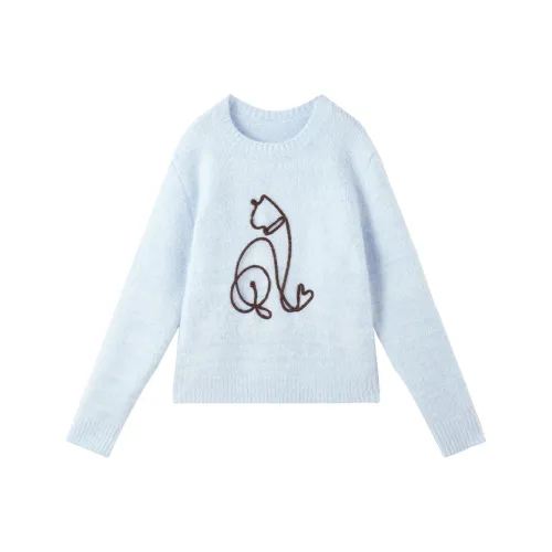 XIANGYING Морской синий Женский трикотаж