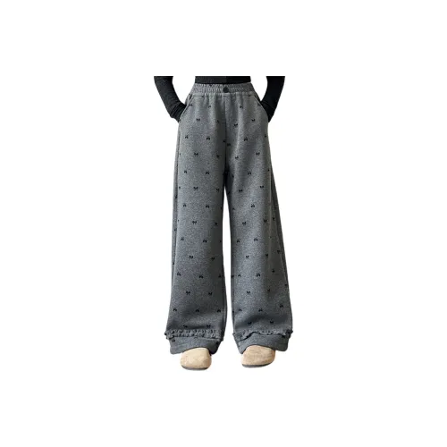 GOYN Вязаные тренировочные штаны зимние темно-серые