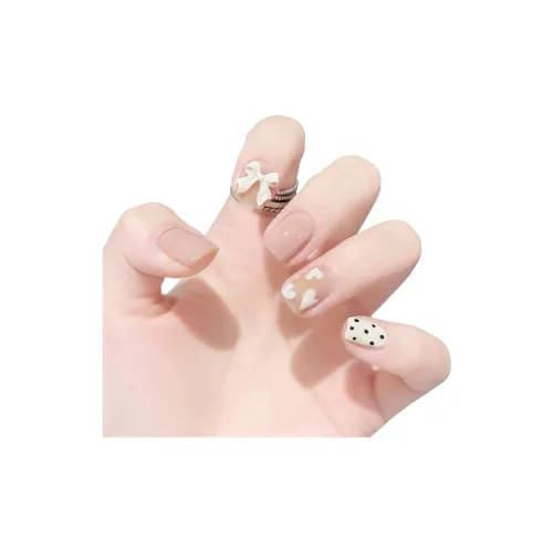 T Z Французский Роскошь 3D-эффект Бабочка Сердце Формированный Ножной Нагрудник Квадрат Короткий Квадрат Светлый Кофейный Однотонный Гороховый Узор