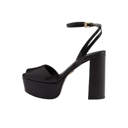 PRADA One Sandals Strap 11,5cm Women's Black PRADA One Сандалии Ремешок 11,5 см Женские Черные