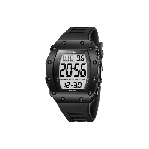 BENKEN Электронный механизм Часы Мужские Серый циферблат