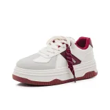 Светлый бежевый / Серый / Бордовый