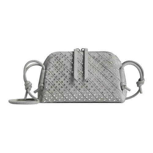 Bottega Veneta Concert Телячья кожа с овчиной Сумка на плечо Стандартная Женская Серебряный