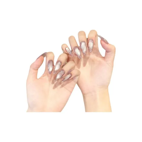 Yun Yue Joe Цветочное великолепие Изящный Роскошь Wa Красота False Nail Длинный Фиолетовый Однотонный Новый китайский стиль