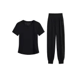 Черный двухкомпонентный комплект (черные штаны)