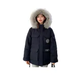 Темно-синий пуховый пиджак